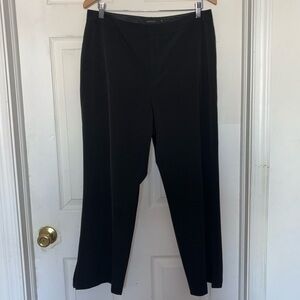 Womyn Cropped Side Slit Dress Pants Black Size 14